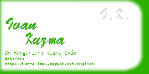 ivan kuzma business card